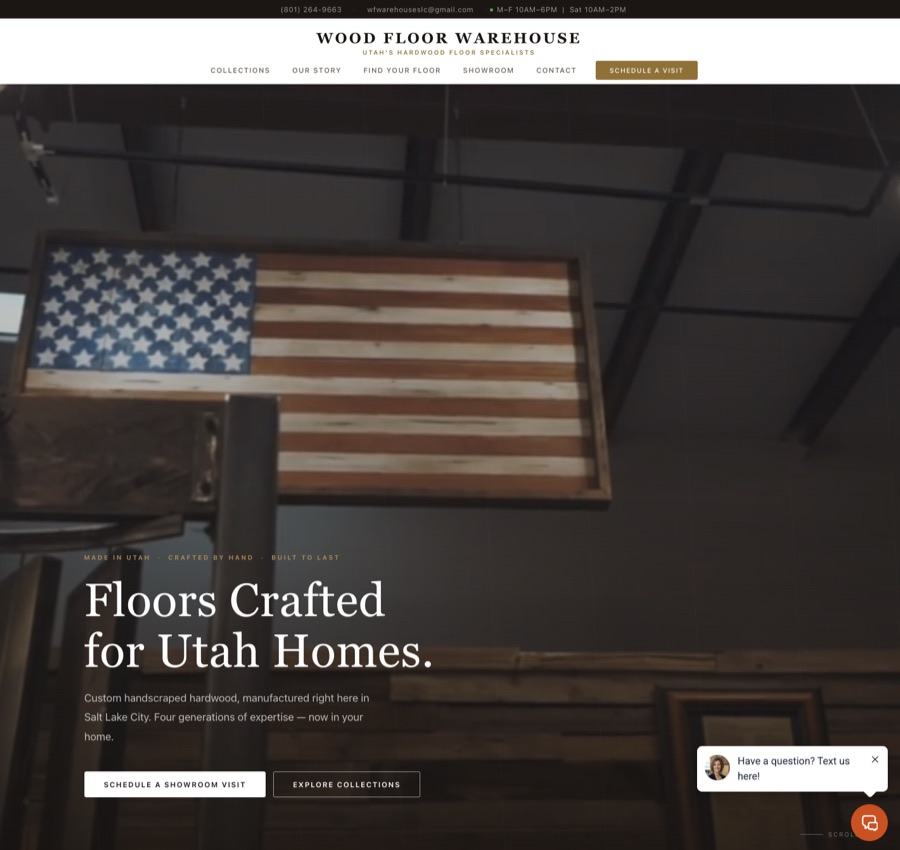 Wood Floor Warehouse website